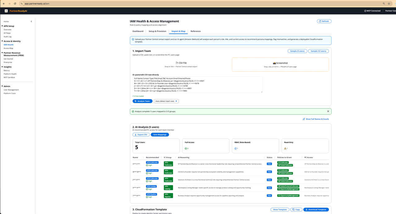 AI-powered IAM role mapping